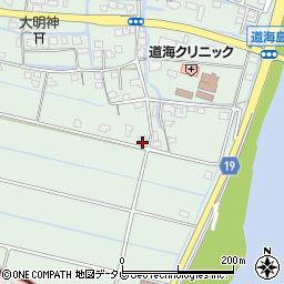 福岡県大川市道海島784周辺の地図