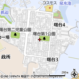 曙台第１公園トイレ周辺の地図