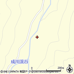 成川渓谷周辺の地図