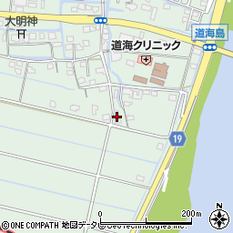 福岡県大川市道海島781周辺の地図