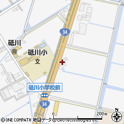 佐賀県小城市牛津町上砥川1192周辺の地図