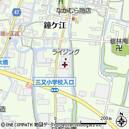 福岡県大川市鐘ケ江682-3周辺の地図