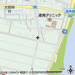 福岡県大川市道海島780周辺の地図
