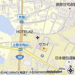福岡県筑後市熊野57-8周辺の地図