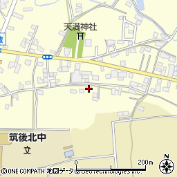 福岡県筑後市蔵数687-7周辺の地図