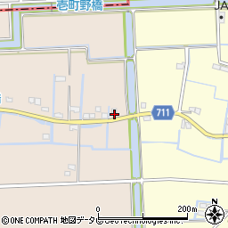 福岡県三潴郡大木町前牟田45周辺の地図
