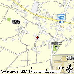 福岡県筑後市蔵数934周辺の地図