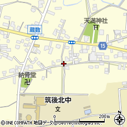 福岡県筑後市蔵数1047周辺の地図