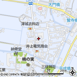 福岡県筑後市西牟田3826周辺の地図