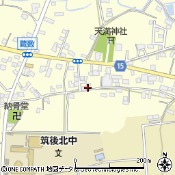 福岡県筑後市蔵数1044-17周辺の地図