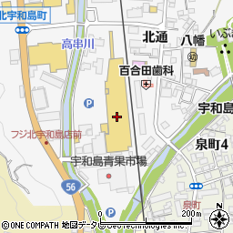 ゆうちょ銀行フジグラン北宇和島店出張所 ＡＴＭ周辺の地図