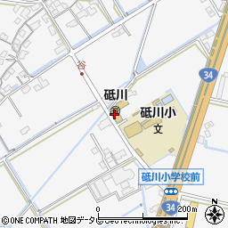 佐賀県小城市牛津町上砥川1413-1周辺の地図