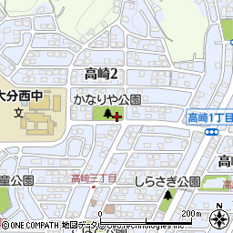 かなりや児童公園トイレ周辺の地図