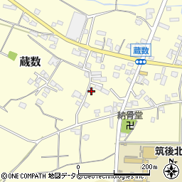 福岡県筑後市蔵数964周辺の地図