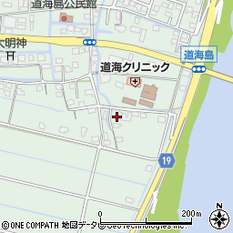 福岡県大川市道海島665周辺の地図