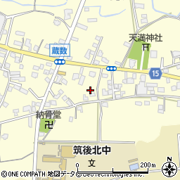 福岡県筑後市蔵数1034-6周辺の地図