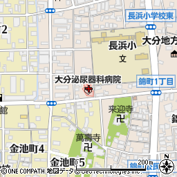 大分泌尿器科病院（圭成会）周辺の地図