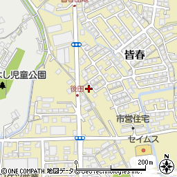 皆春団地第5公園周辺の地図