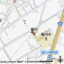 佐賀県小城市牛津町上砥川1417周辺の地図