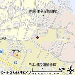 福岡県筑後市熊野32-4周辺の地図