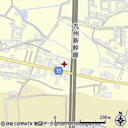 福岡県筑後市蔵数655-2周辺の地図