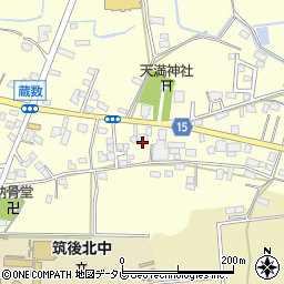 福岡県筑後市蔵数1054周辺の地図