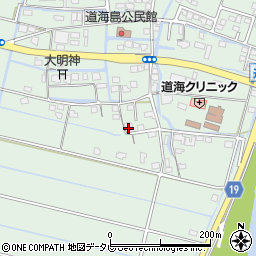 福岡県大川市道海島750周辺の地図