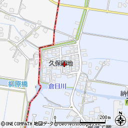 福岡県筑後市西牟田1936周辺の地図
