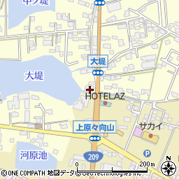 福岡県筑後市蔵数617-1周辺の地図