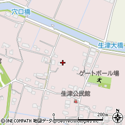 福岡県久留米市三潴町生岩周辺の地図