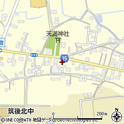 福岡県筑後市蔵数1073周辺の地図