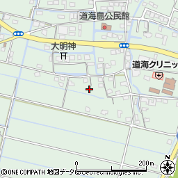 福岡県大川市道海島712周辺の地図