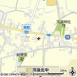 福岡県筑後市蔵数1038周辺の地図