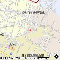 福岡県筑後市熊野44周辺の地図