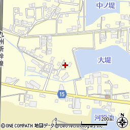 福岡県筑後市蔵数277周辺の地図