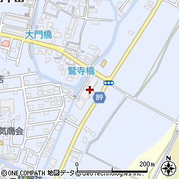 福岡県筑後市西牟田4135周辺の地図