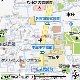 西日本新聞エリアセンター　佐賀本庄周辺の地図