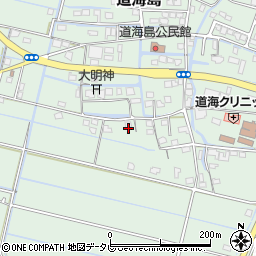 福岡県大川市道海島710周辺の地図