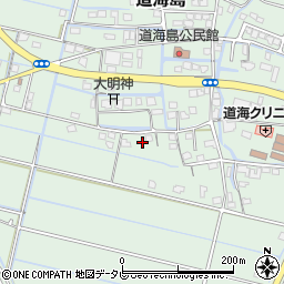 福岡県大川市道海島708周辺の地図