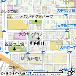 〒870-0021 大分県大分市府内町の地図