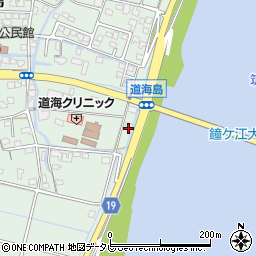 福岡県大川市道海島653周辺の地図