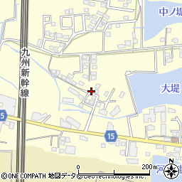 福岡県筑後市蔵数280-13周辺の地図