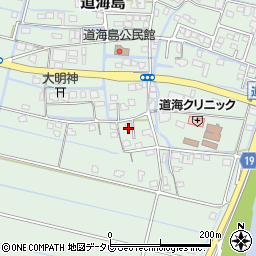 福岡県大川市道海島740周辺の地図