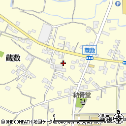 福岡県筑後市蔵数1018周辺の地図