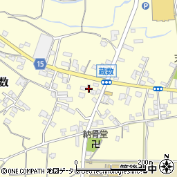 福岡県筑後市蔵数1021-2周辺の地図