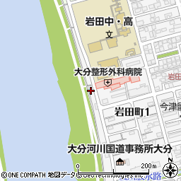 〒870-0936 大分県大分市岩田町の地図