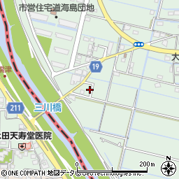 福岡県大川市道海島372周辺の地図