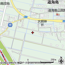 福岡県大川市道海島702周辺の地図