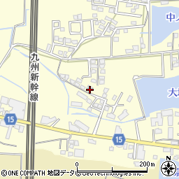 福岡県筑後市蔵数283周辺の地図