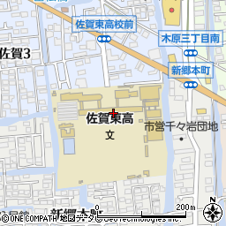 佐賀県　高等学校体育連盟周辺の地図